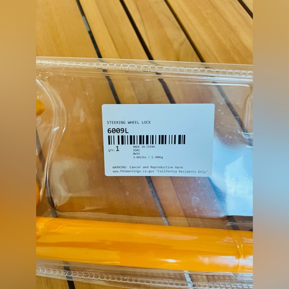 Steering Wheel Lock ARSN 6009L (brand new) - Picture 3 of 3